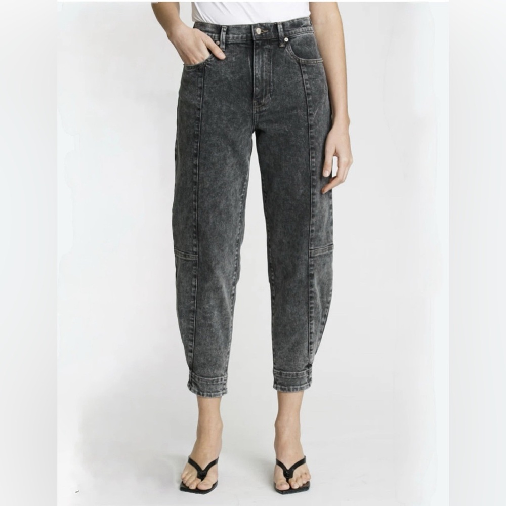 Pistola Jeans Silva Carrot Pants Size 25 NWT Acid Wash Black